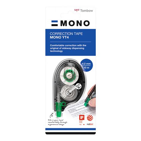 Buy Tombow Mono Yt4 Correction Tape Roller 42mmx10m White Avansas®