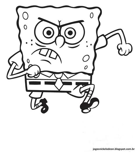 Jogos Da Nickelodeon Desenhos Para Colorir Do Bob Esponja