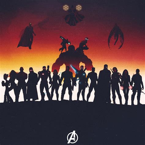 Avengers Silhouette Wallpapers Top Free Avengers Silhouette Backgrounds Wallpaperaccess