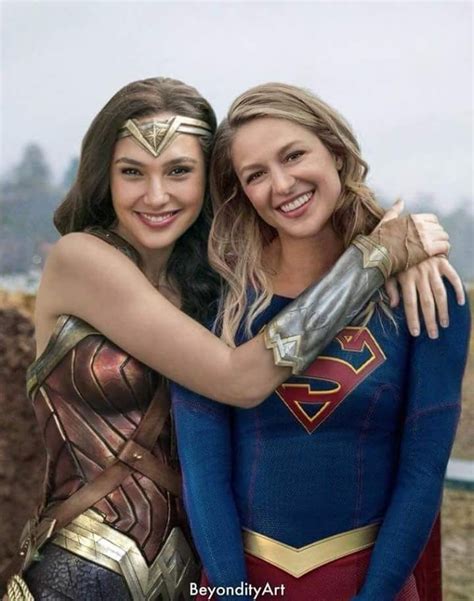 two of the most breathtaking women in the dcu wonder woman and supergirl héros dc comics