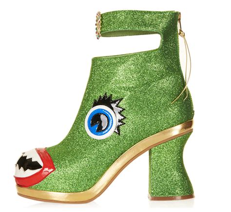 Freak Shoe Friday Christmas Glitter Monster Heels