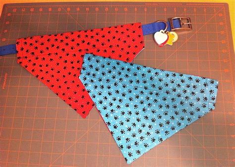 Reversible Over The Collar Dog Bandana • Free Tutorial With Pictures On
