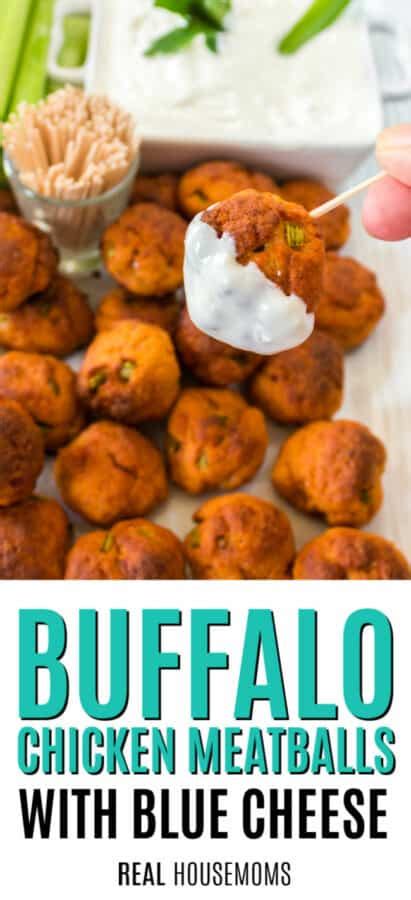 Buffalo Chicken Meatballs With Blue Cheese Real Housemoms
