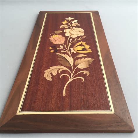 Marquetry Flower Picture