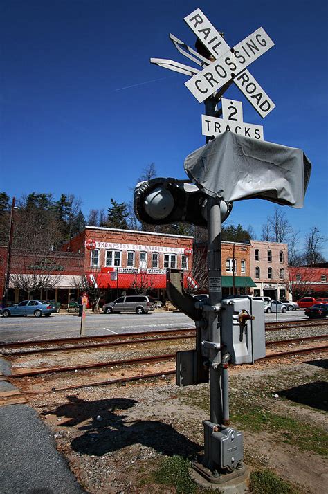 Saluda North Carolina Railroad Crossing Color 20 Photograph By Joseph C Hinson Fine Art America