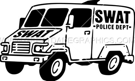 Swat Truck Production Ready Artwork For T Shirt Printing