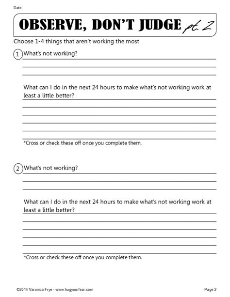 Distorted Thinking Worksheets
