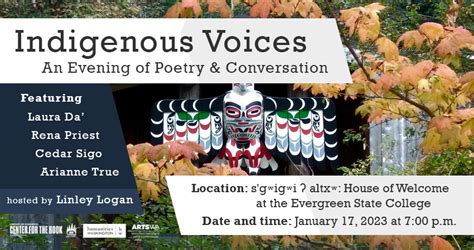 Indigenous Voices An Evening Of Poetry And Conversation Artswa
