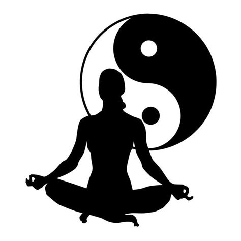 13cm145cm Zen Meditation Health Yin Yang Tai Chi Vinyl Stickers