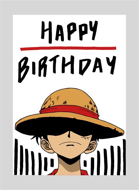Etsy Anime Birthday Cards Manga Birthday Card Etsy Birthday Cards