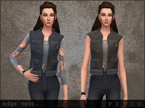 Edge Vest By Pipco At Tsr Sims 4 Updates