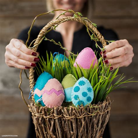 Felt Easter Egg Ornaments Lia Griffith