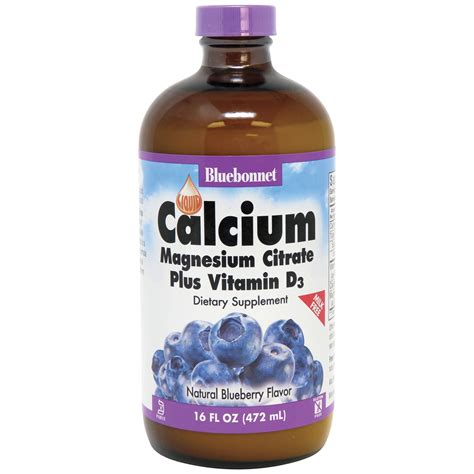 Bluebonnet Liquid Calcium Magnesium Citrate Plus Vitamin D3 Shop