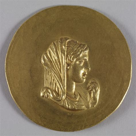 Medallion With Olympiasthis Piece Is Part Of A Series Of Large Gold