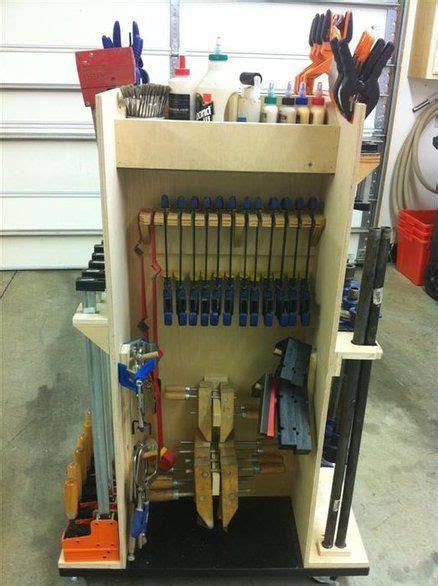 Space saving parallel clamp rack | diy build plans. Rolling Clamp Cart | Clamp, Projects, Rolls