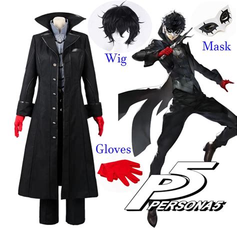 Hot Persona 5 Cosplay P5 Joker Costume Jacket Ren Amamiya Full Set