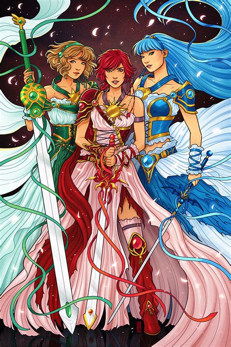'knight's and magic' season 1 premiered on july 2, 2017 and with a total of 13 episodes, it ended on september 24, 2017. Magic Knight Rayearth Print | Magic knight rayearth, Anime ...