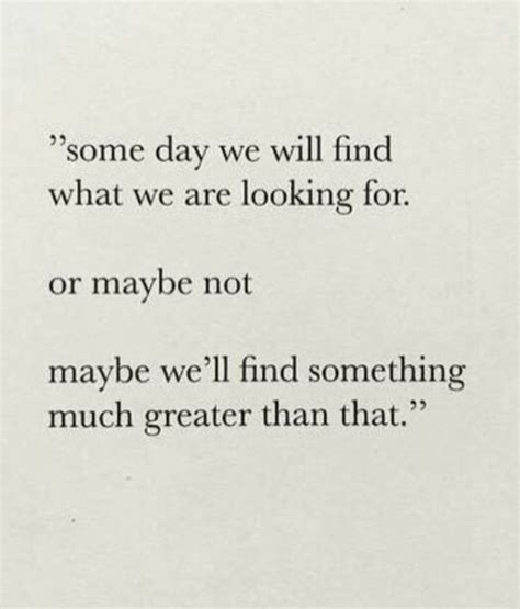 Someday We Will Find What We Are Looking For Or Maybe Not Maybe Well