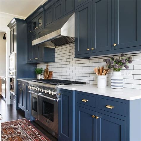 9 Top Image Blue Cabinets Kitchen Inspirations Kitchen Remodel