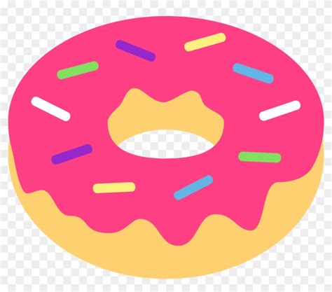 Donut Clipart Svg - Doughnut Emoji - Free Transparent PNG Clipart