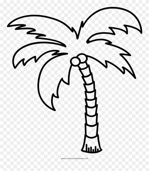 Palm Tree Line Art Clipart (#934422) - PinClipart