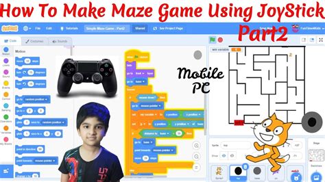 How To Make Simple Maze Game In Scratch Using Joystick For Mobile Part2