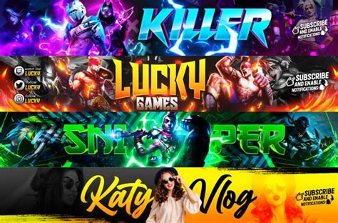 I Will Design Banner Youtube Twitch Gaming And Twitter Banner