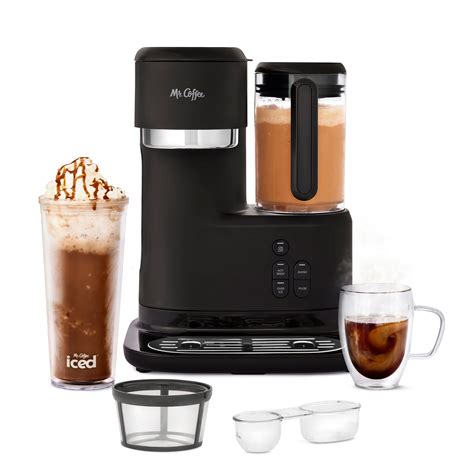 Mr Coffee Single Serve Frappe Iced And Hot Coffee Maker And Blender With Reusable Tumbler And