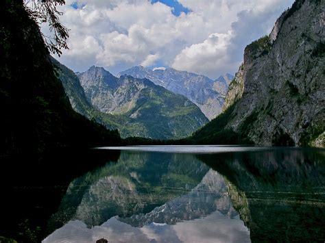 Wallpaper Lake Mountains Alps Reflection Water Clouds Alpes