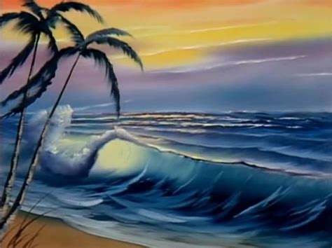 Bob Ross Tropical Beach Bob Ross Paintings Bob Ross Art The Joy Of Painting