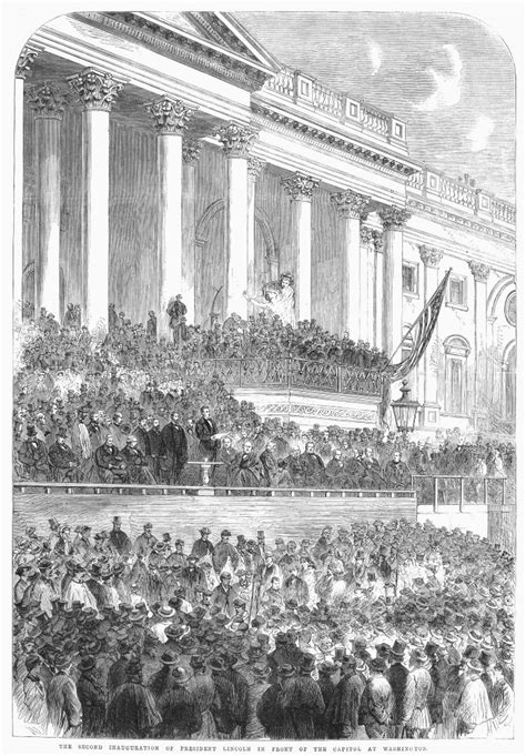 Lincolns Inauguration Nthe Second Inauguration Of Abraham Lincoln As