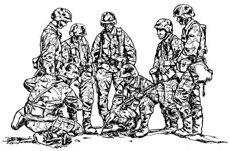 Army Clip Art Black And White Clip Art Library