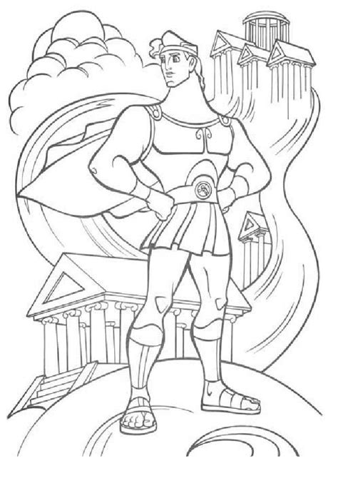 Hercules Coloring Sheet Coloring Pages