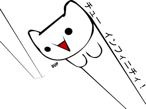 2ch 4chan Animal Cat Longcat White Anime