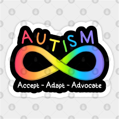 Cute Rainbow Infinity Symbol For Autism Acceptance Autism Acceptance