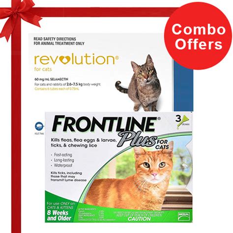 Revolution plus for cats is a trusted treatment indicated for the six major parasites. Buy Frontline Plus & Revolution Combo Pack for Cats Online ...