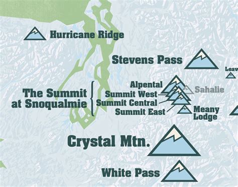Washington Ski Resorts Map Poster Best Maps Ever
