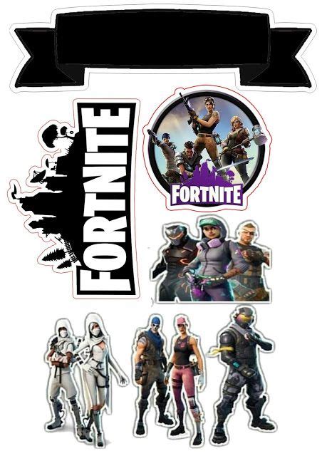Topo de bolo fortnite para editar e imprimir grátis - Casa e Festas