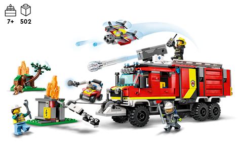 Lego City Fire Command Unit 60374 Rescue Fire Engine Toy