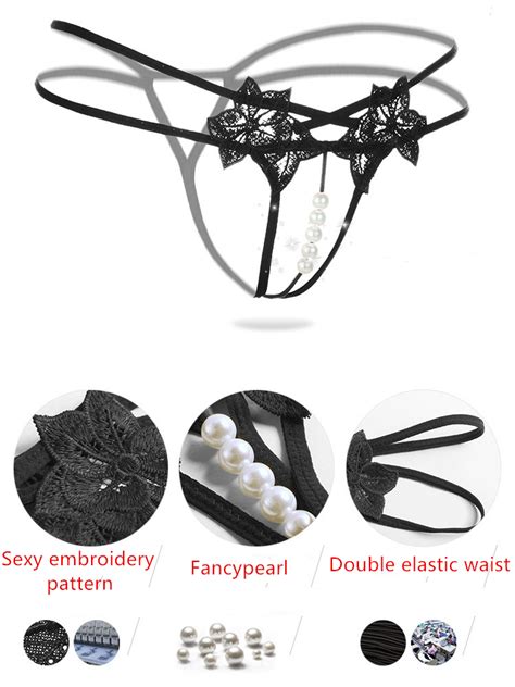 Cheap Women Sexy Underwear Lace Embroidery Panties Erotic G String Thongs Mature Womens Panties