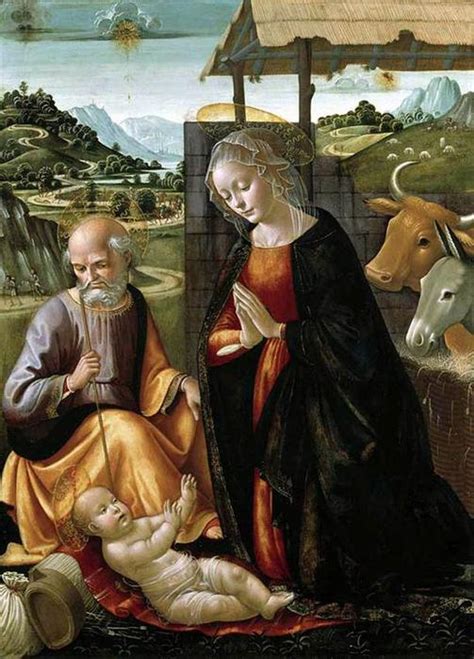 Gemälde Reproduktionen Geburt Christi von Domenico Ghirlandaio Italy