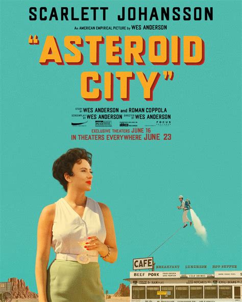 Scarlett Johansson Asteroid City Poster And Trailer • Celebmafia