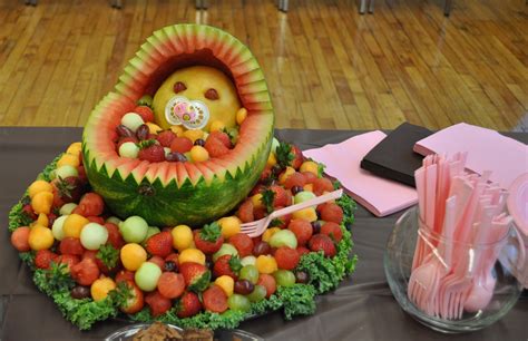 This way, the food can be displayed to the guests in all its the food at a baby shower should not only taste good, it should also look good. Design to Shine: Fruit Baby - Shower idea
