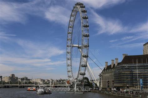 The London Eye Ferris Wheel On The South Bank Of The River Thames In