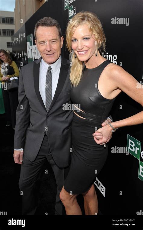 Actors Bryan Cranston Left And Anna Gunn Attend AMC S And Sony