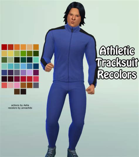 Sims 4 Custom Content Finds Annachibisims Athletic Tracksuit