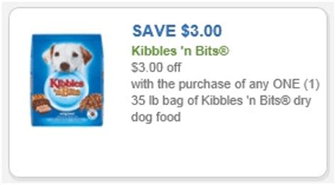 New meaty middles is the perfect combo of crunchy & chewy. Kibbles 'n Bits Coupon - $3 off one 35lb bag Kibbles 'n Bits