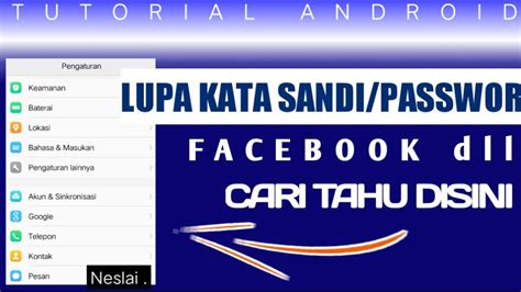 Selain itu juga tentang cara reset kata sandi facebook tanpa nomor hp ataupun email dan cara mengetahui password fb yang belum di logout di android. CARA MELIHAT KATA SANDI FACEBOOK - YouTube