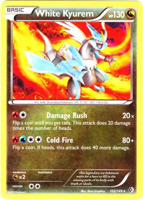 Serebii.net TCG Boundaries Crossed - #102 White Kyurem