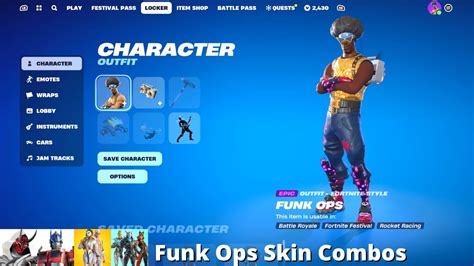 Funk Ops Skin Combos Fortnite Battle Royale Youtube